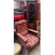 A Victorian mahogany framed library chair with deep buttoned upholstery, - Image 3 of 3
