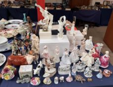 A Royal Worcester figure Spirit of the Millennium by Maureen Halson together with another Royal