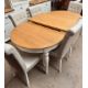 A modern oak and cream painted kitchen table and eight chairs together with a matching sideboard, - Image 2 of 6