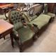 A Victorian chaise longue together with a matching lady's and gentleman's chair and a set of six - Image 4 of 5