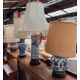 A Japanese Imari pattern vase converted to a table lamp together with three Chinese blue and white - Image 1 of 25