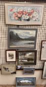 Simon Weaver A river scene Watercolour Signed Together with a Douglas Robertson Haddow watercolour,