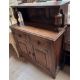 An oak court cupboard together with an oak bureau and a walnut music cabinet - Image 4 of 4