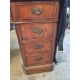A Charles Barr reproduction pedestal desk with a leather inset inverted breakfront top above a - Image 4 of 8