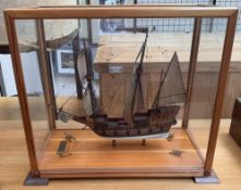 A model of The Doge's Galleon - Venice, 1883 by K Blake,