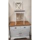 A modern oak and cream painted kitchen table and eight chairs together with a matching sideboard, - Image 5 of 6