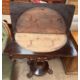 A Victorian rosewood card table with a foldover top lacking baize on a pedestal column, - Image 2 of 2