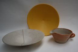 Jacques Molin a studio pottery bowl together with another studio pottery bowl and a studio pottery