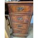 A Charles Barr reproduction pedestal desk with a leather inset inverted breakfront top above a - Image 5 of 8