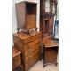 A 20th century burr walnut bedroom suite comprising two wardrobes, dressing table, stool, - Image 5 of 5