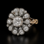 VICTORIAN DIAMOND FLORAL RING