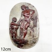 EXCEPTIONAL LARGE CARVED HARDSTONE CAMEO