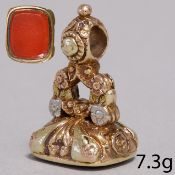 GEORGIAN 3 COLOUR GOLD FOB SEAL