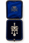 EXQUISITE VICTORIAN DIAMOND PENDANT, CIRCA 1880