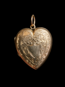 ANTIQUE HEART LOCKET PENDANT