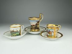 Biedermeier -  Ansichtentassen   
