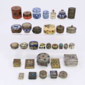 Sammlung Deckeldosen