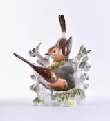 Tierfigurengruppe Meissen Rotkelchen
