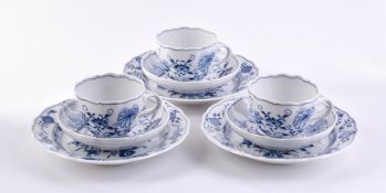 3 Kaffee Gedecke Meissen
