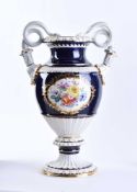 Große prachtvolle Schlangenhenkelvase Meissen 20.Jhd