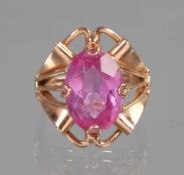 Ring mit Pink Rubin - RG 333