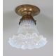 Jugendstil Faltenglas Lampe um 1900 - Bild 1 aus 2