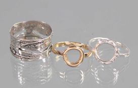 3 Silber Ringe