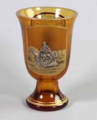 Schwarzlot Becher *Schafhirte* Böhmen
