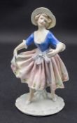 Diaphan-Porzellan Figur einer Tänzerin / A diaphan porcelain figure of a female dancer, Karl ...