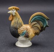 Vogelfigur 'Hahn' / A bird figure of a rooster, Karl Ens, Volkstedt, 2. Hälfte 20. Jh.