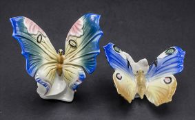 Paar Schmetterlinge / Two butterflies, Karl Ens, Volkstedt, 2. Hälfte 20. Jh.