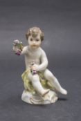 Putto als Allegorie des Frühlings / A cherub with flowers depicting spring, Meissen, um 1860