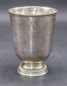 Barock Becher / A Baroque silver beaker, Jean-Claude Genu, Paris, um 1780