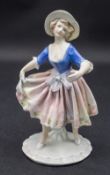 Diaphan-Porzellan Figur einer Tänzerin / A diaphan porcelain figure of a female dancer, Karl ...
