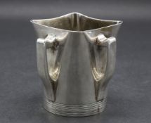 Irischer Mether Becher mit 4 Handhaben / An Irish silver Mether drinking cup / vessel, WEST & ...
