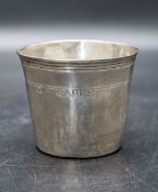 Barock Reise-Becher / A Baroque silver travel beaker, Angers, um 1730