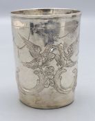 Rokoko Becher / A silver Rococo beaker, Moskau/Moscov, 1788