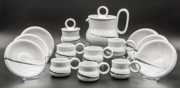 Teeservice für 6 Personen / Teekern / A tea set for 6 persons, Pino Castagna, 1960-80er Jahre