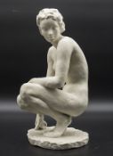 FRITZ KLIMSCH (1870 Frankfurt am Main - 1960 Freiburg), Hockender Akt / A crouching nude, ...
