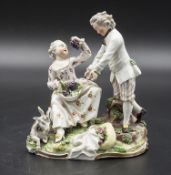 Gärtnerkinder Gruppe / A porcelain group of gardener children, wohl Karl Gottlieb Lück, ...