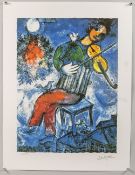 Marc CHAGALL (1887-1985), 'Le Violoniste Bleu' / 'Der blaue Geiger (1947), um 1985