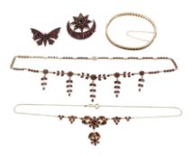 Konvolut Granatschmuck