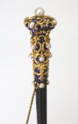 Feine Reitgerte Gold 18 K