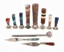 Konvolut Petschafte und Briefmesser