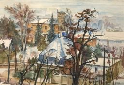 Curt Großpietsch, attr., Loschwitz im Winter