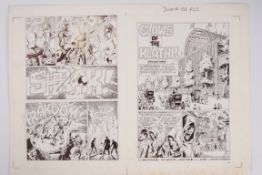 Kev Hopgood & Dave Hine Doctor Who Monthly #138 Claws Of The Klathi! Part 3 Printed Story Pages (Mar