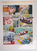 Mark Millar Ron Smith 2000 AD Prog #835 The Great Brain Robbery Colour Story Page (Fleetway, 1993)