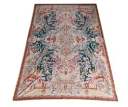 A TAPESTRY CARPET OF AUBUSSON DESIGN