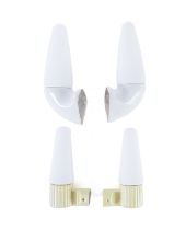 IFÖ ELECTRIC: TWO PAIRS OF SCANDINAVIAN CERAMIC WALL LIGHTS (4)