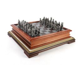 DANBURY MINT: A LORD OF THE RINGS CHESS SET IN CASE
